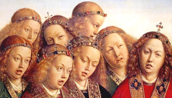 Church Choir Singing Painting