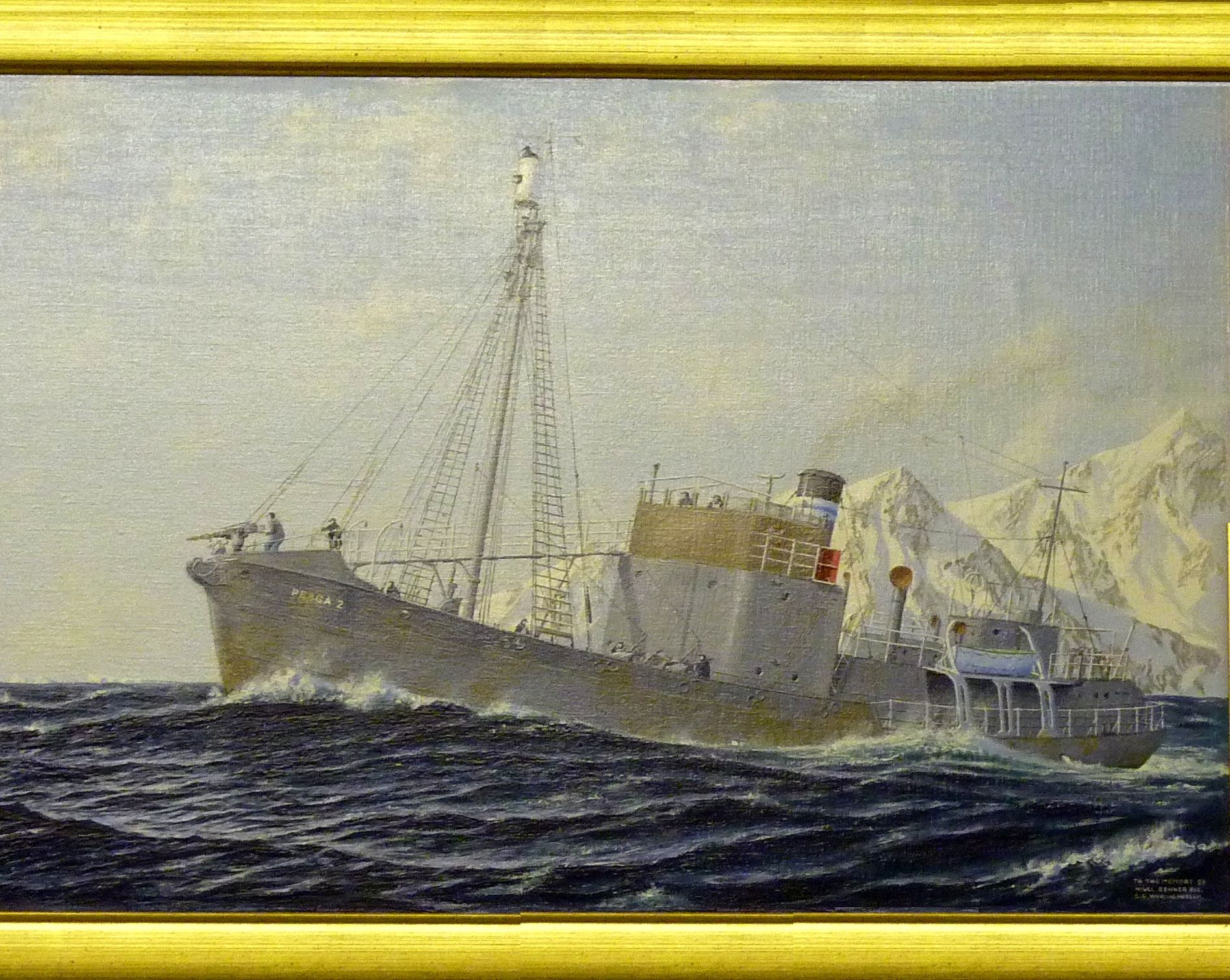 Southgeorgia-Grytviken-Museum-PaintingWhaleryShip