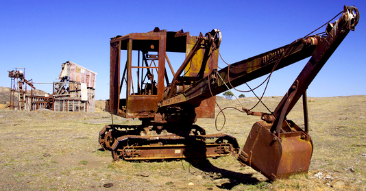 Ararat ruins of former gold digging
