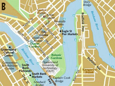 Brisbane map