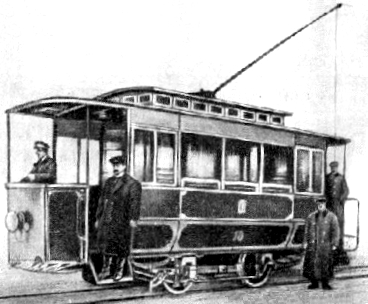 The world's first electric tram
