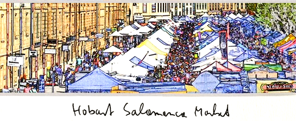 Hobart painting Salamance market