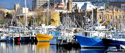 Hobart harbour ships