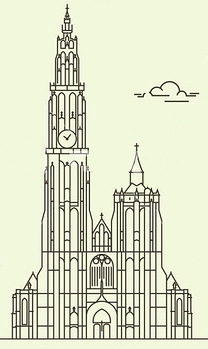 Antwerp cathedral sketch