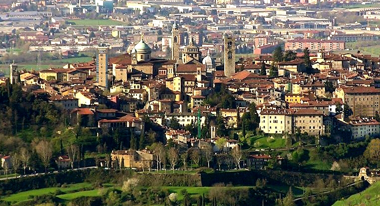 Bergamo view downwards