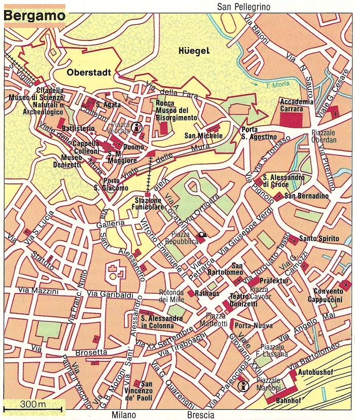 Bergamo map