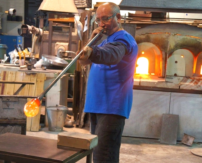 Glass blowing