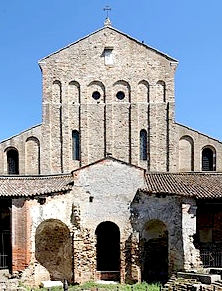 Torcello historic church entry