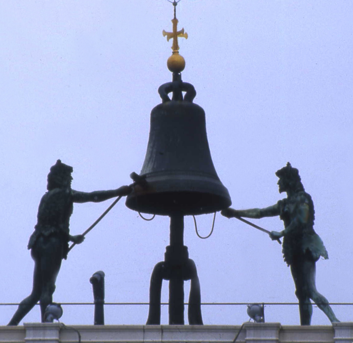 Two men and the bell