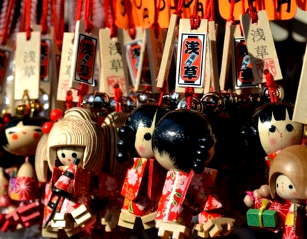 Kyoto market puppet
