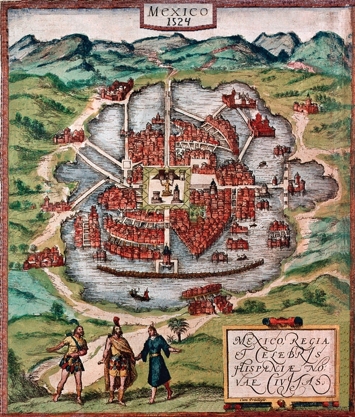 Mexico city historic map