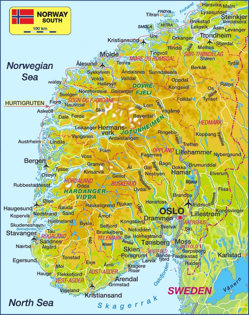 NorwaySouth-MapUpToTrondheim-Modified