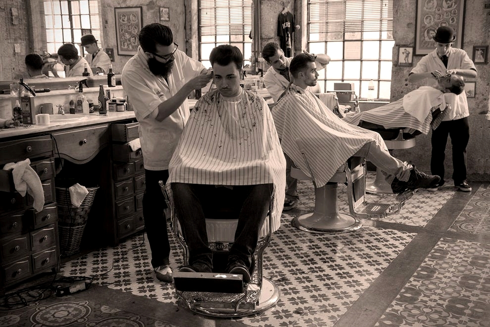Lisbon traditional barber