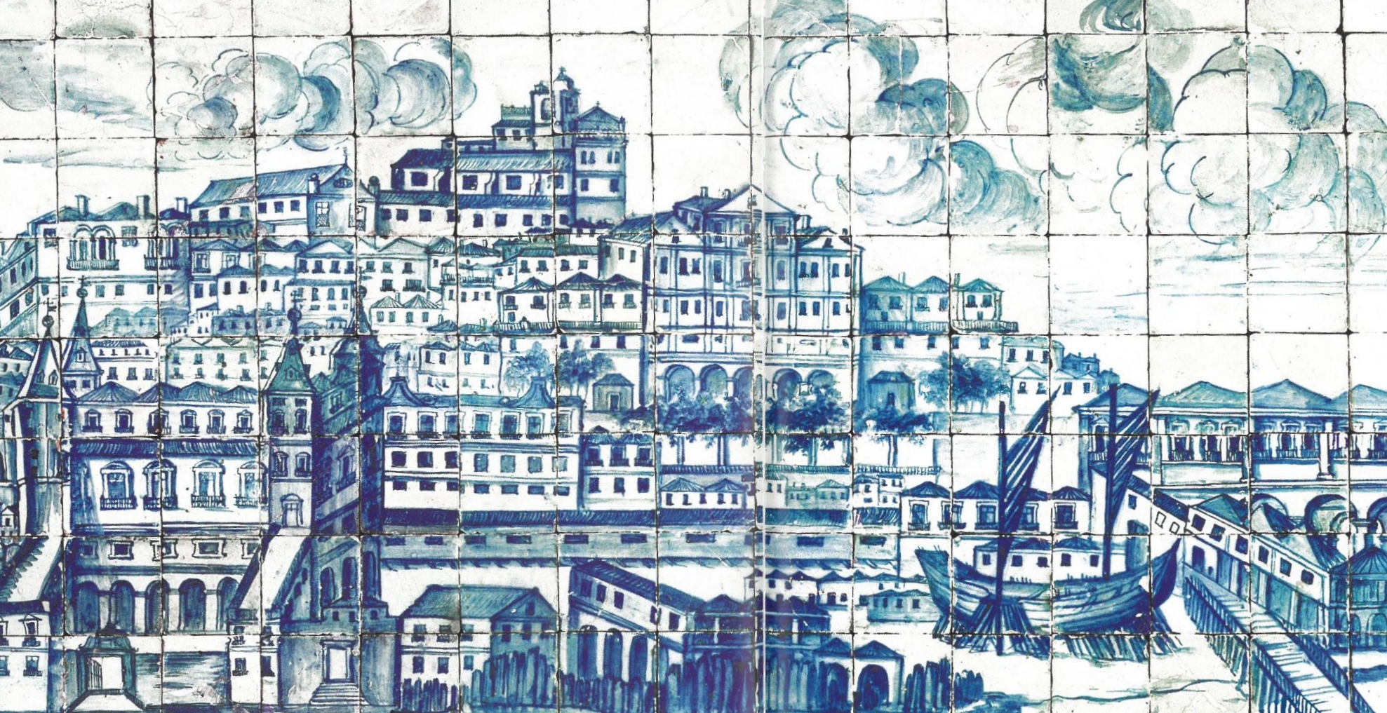 Lisbon views in azulejos