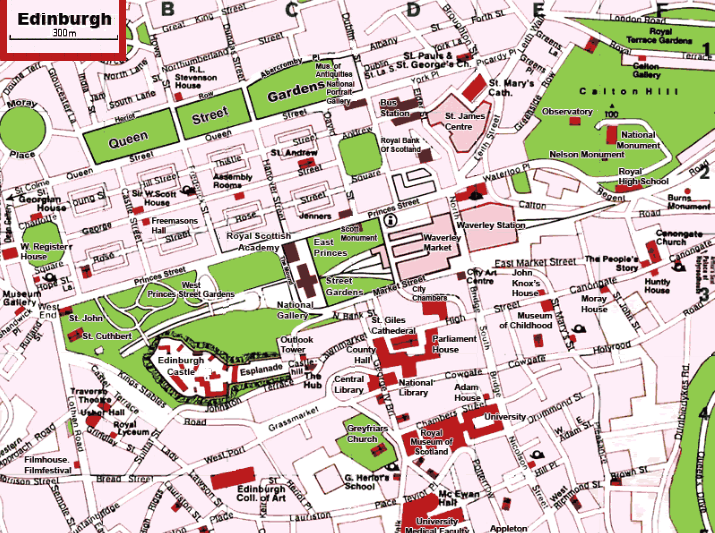 edinburgh city map