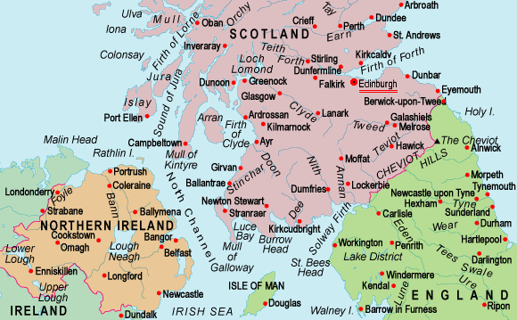 map southern scotland