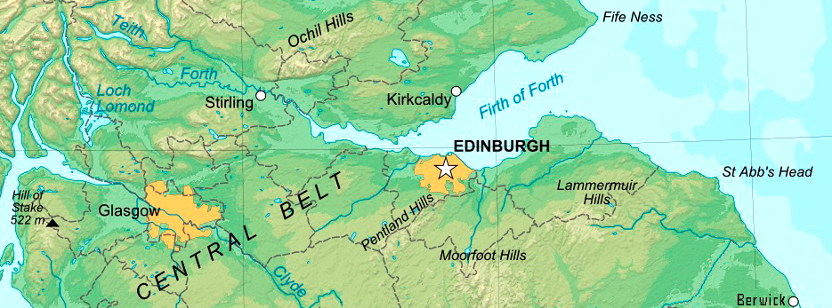 map southern scotland