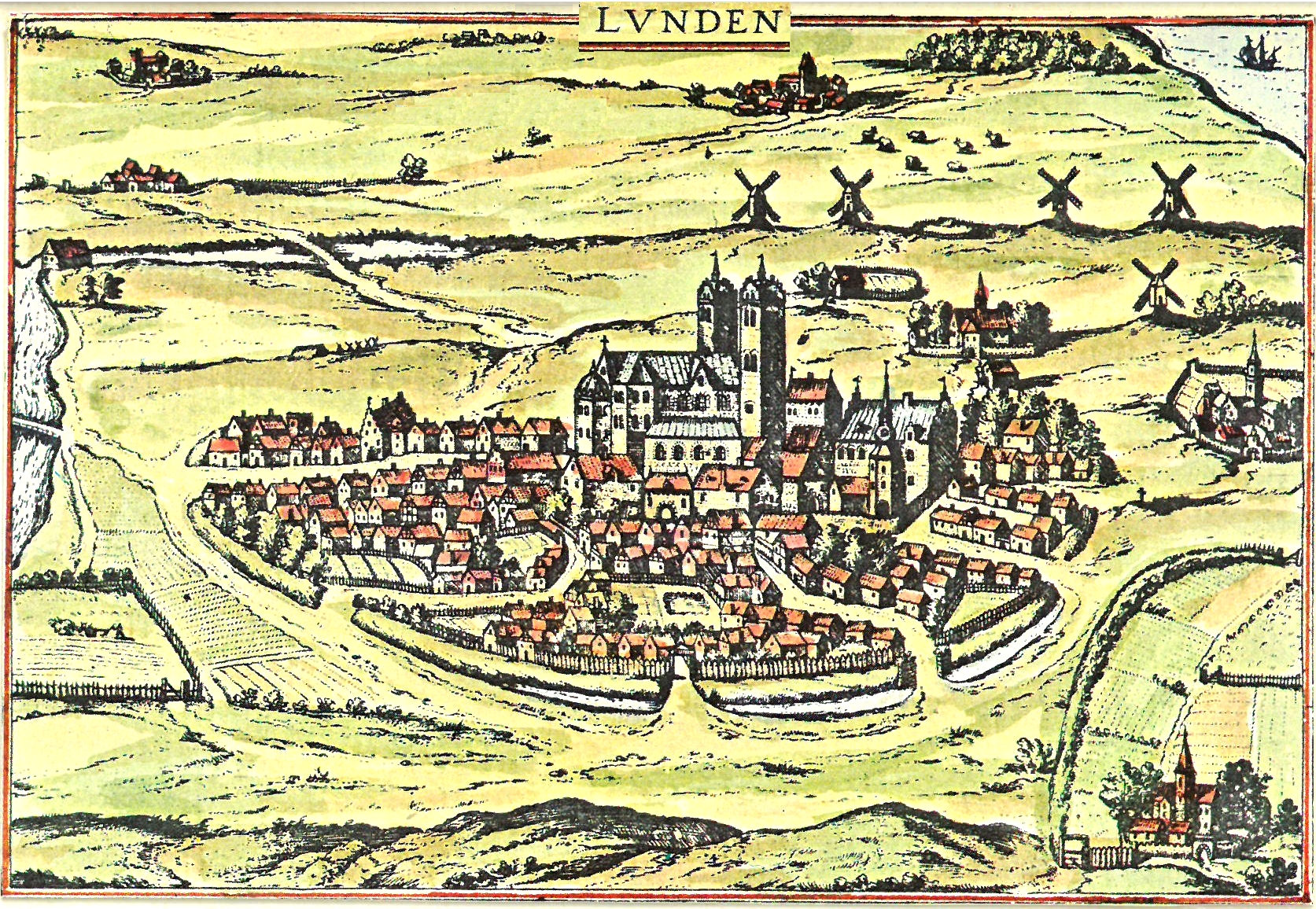 Lund historic map