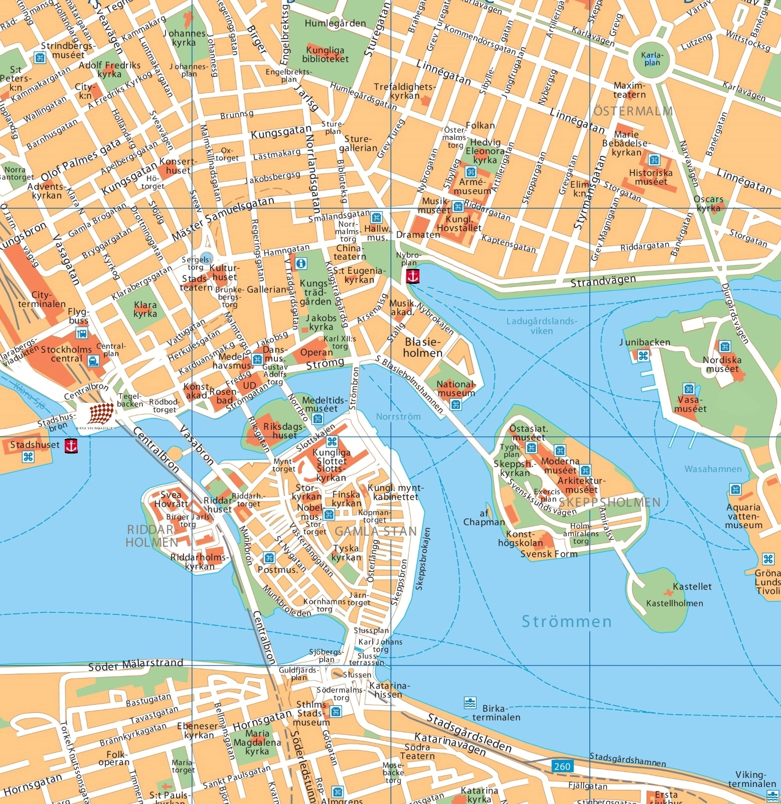 Stockholm city map