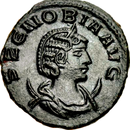 Palmyra mint showing empress Zenobia