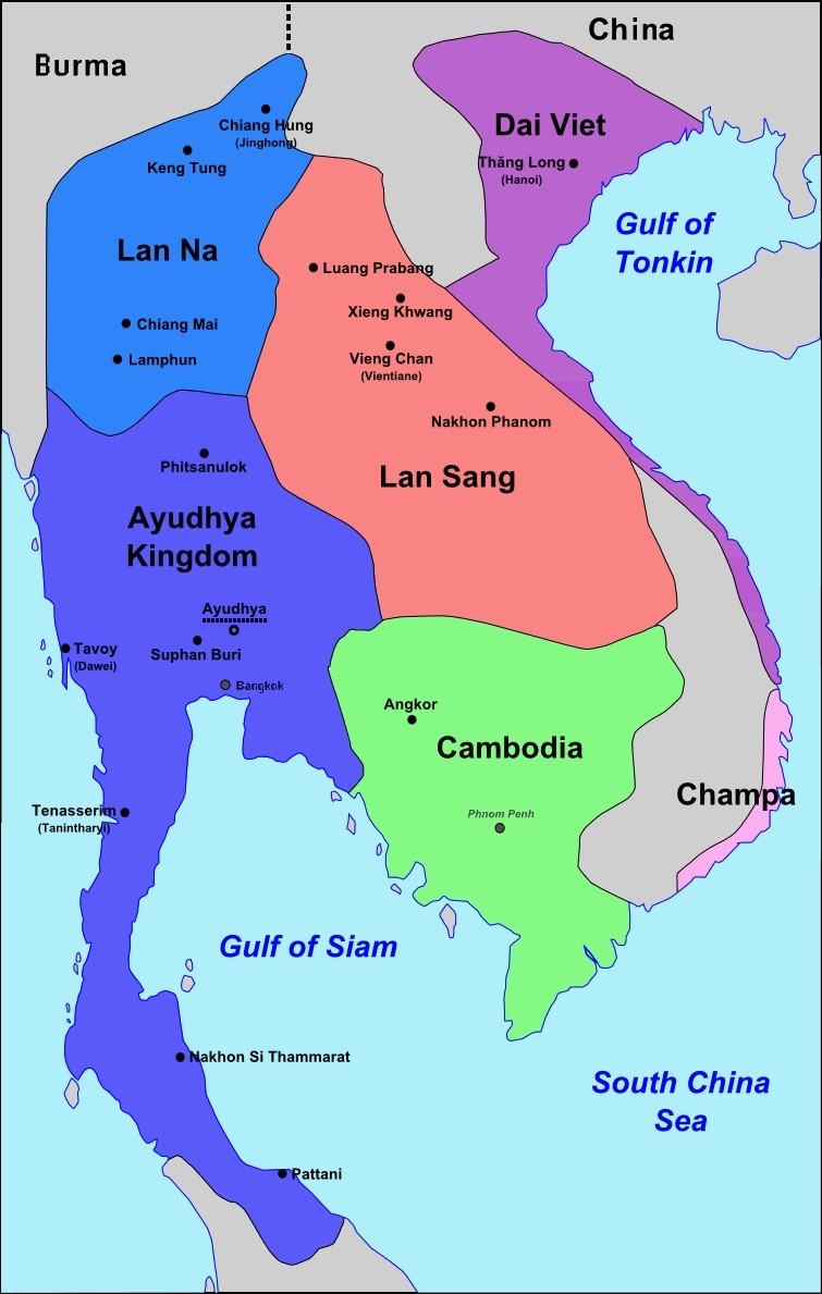 South east asia map