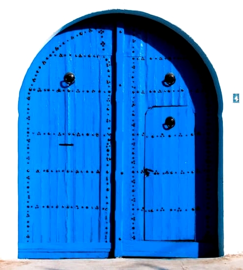 Blue door