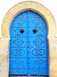 Blue door