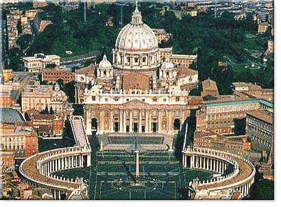 St Peter Basilica aerial view
